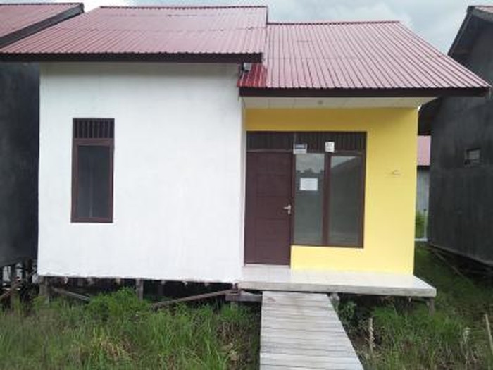 Penampakan rumah di Perumnas Pulau Telo Regency
