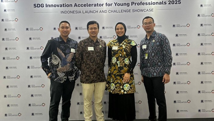 PT Pertamina (Persero) melalui tim EkoSilika meraih penghargaan Top 6 Innovators di Indonesia dalam gelaran SDG Innovation Accelerator for Young Professionals 2025 di Gedung Badan Riset Nasional Indonesia pada Kamis (31/7).