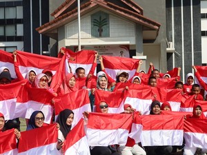 Sambut HUT ke-80 RI, Bupati Bogor Merah Putihkan Bumi Tegar Beriman