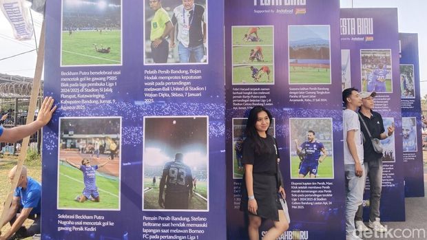 Suasana Stadion GBLA di Kota Bandung jelang launching jersey dan skuad Persib Bandung.