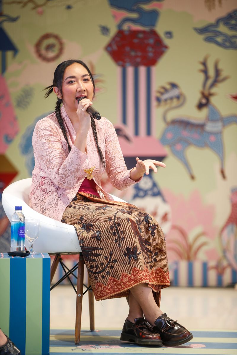 Talkshow 'Jejak Budaya Lokal Dalam Lanskap Digital' di Gelar Batik Nusantara yang diselenggarakan Kementerian Perindustrian.