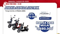 Sepeda Listrik Diskon Hingga 45% di Transmart Full Day Sale