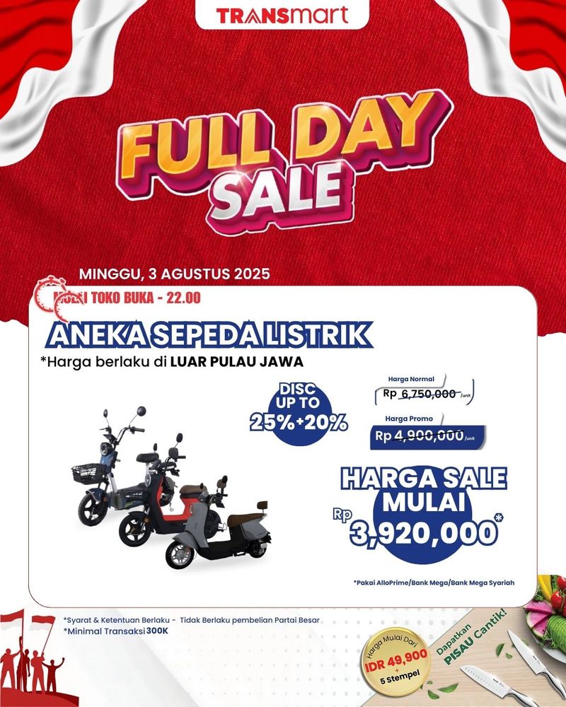Transmart Full Day Sale 3 Agustus 2025