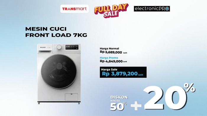 Transmart Full Day Sale mesin cuci