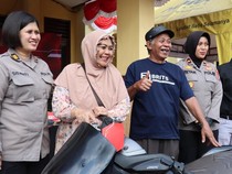 Senyum Semringah Korban Curanmor Kota Malang Saat Motornya Dikembalikan