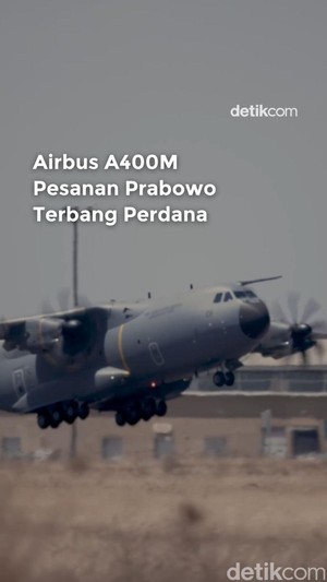 Video A400M Pesanan Prabowo Terbang Perdana