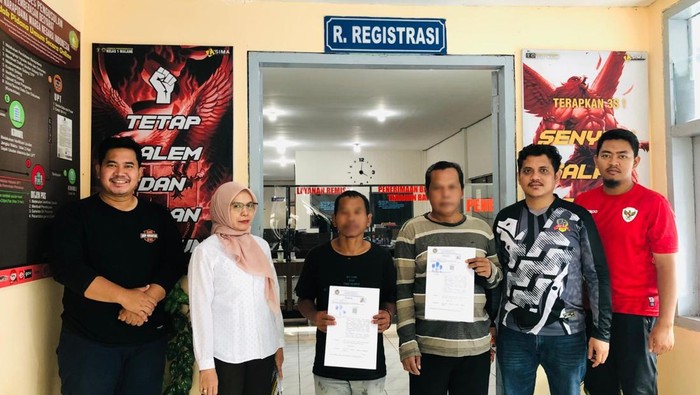 Dua orang napi dari Lapas Kelas I Malang yang mendapatkan amnesti Presiden Prabowo Subianto.