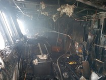 KMP Egron Milik Pemkab Kepulauan Tanimbar Terbakar di Perairan Teluk Saumlaki