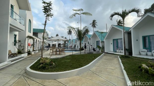 Penginapan rasa Santorini di Pangandaran.