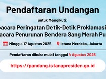 Cara Daftar Pandang.istanapresiden.go.id untuk War Tiket Upacara 17 Agustus