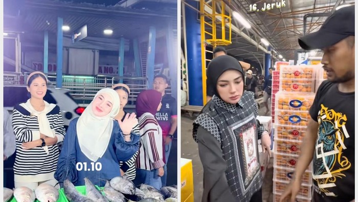 Shella Saukia Belanja ke Pasar Kramat Jati