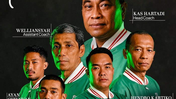 Susunan staf kepelatihan PSMS Medan di Liga 2 atau Championship musim 2025/2026. (Instagram PSMS Medan)