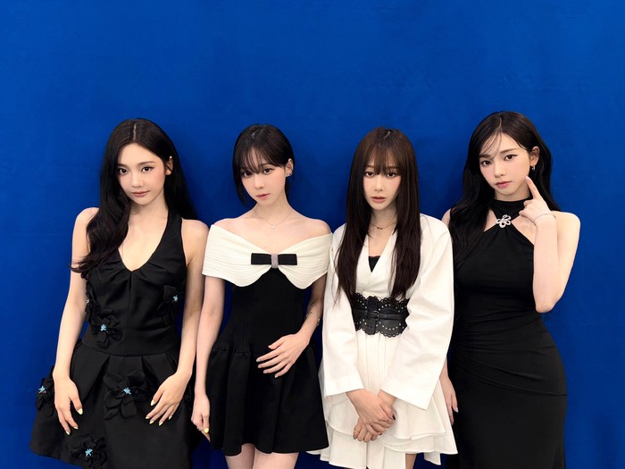 aespa Girlband K-Pop aespa di backstage KCON LA 2025.