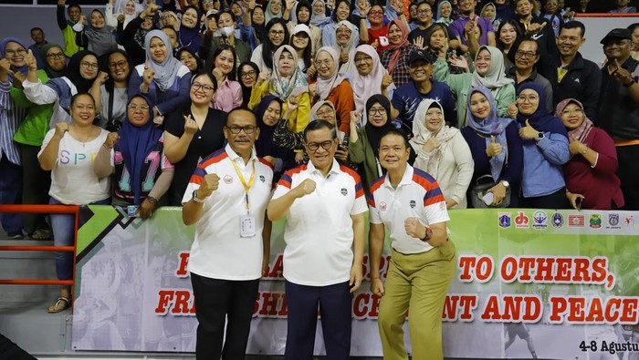 Gubernur DKI Jakarta Pramono Anung membuka POPROV dan POPPROV DKI Jakarta, Sein (4/8/2025) di GOR Sumantri Brodjonegoro.