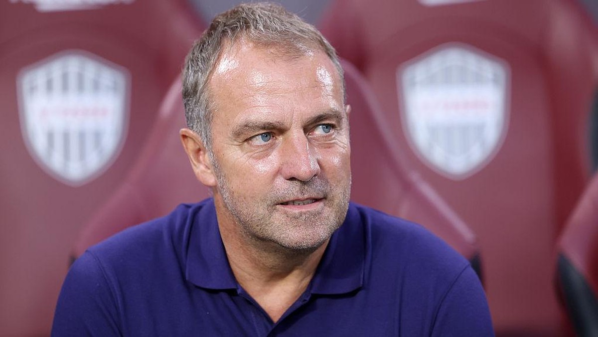 Pelatih Barcelona Hansi Flick. Foto: Getty Images/Paul Miller