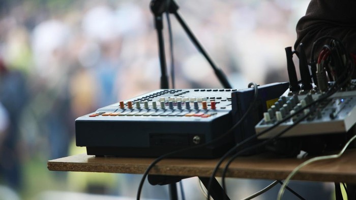 Soundboard, equipment, selective focus, space for copy, canon 1Ds mark III