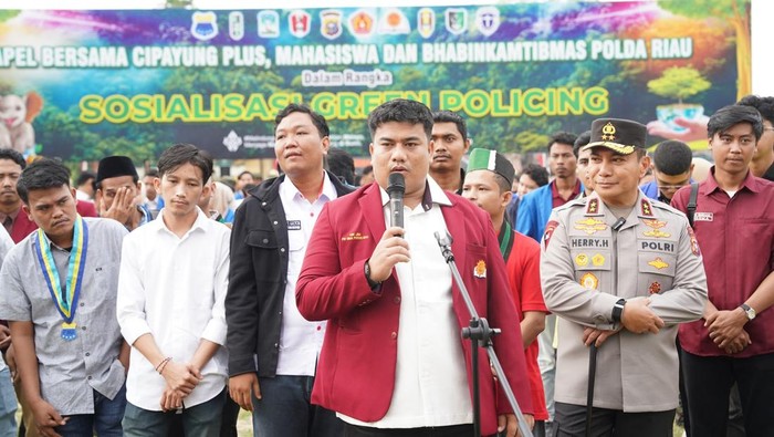 Ketua PW Hima Persis Riau Zul Ihsan Maarif atau Zim mendukung Green Policing Polda Riau dan siap menjadi agen perubahan, Senin (4/8/2025).