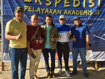 Korpala Unhas Ekspedisi ke Thailand Pakai Sandeq, Dilepas Agam Rinjani