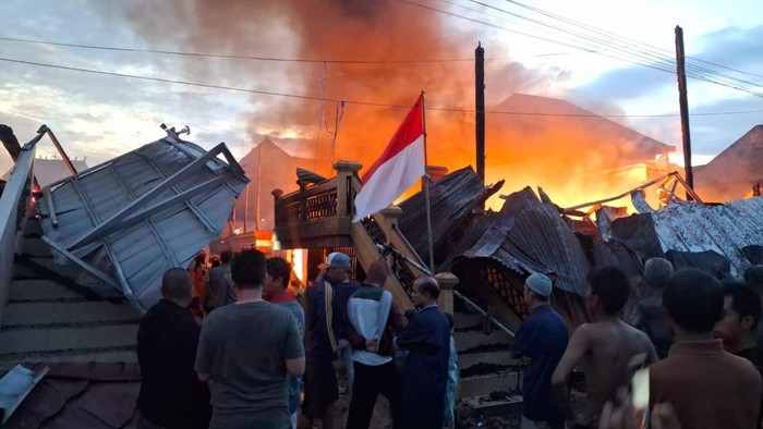 Lima rumah di Ogan Ilir terbakar akibat korsleting listrik