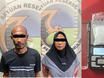 Pasutri di Prabumulih Diringkus Polisi karena Ketahuan Bawa Sabu