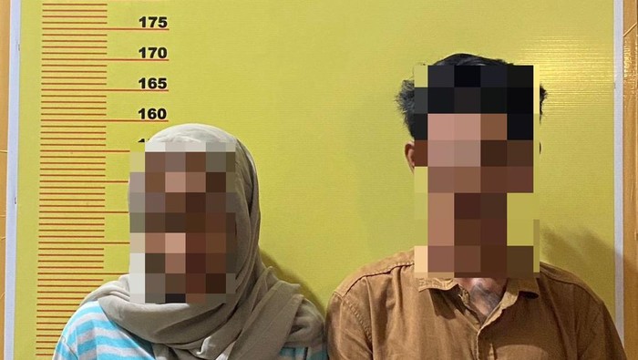 Pasutri di Mataram ditangkap Polsek Ampenan kasus pencurian di warung. (Dok Polsek Ampenan/detikBali)