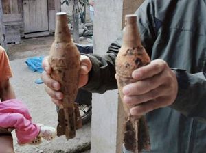 IRT di Majene Temukan 2 Mortir Saat Tanam Nilam di Kebun