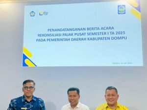 Pemkab Dompu Setor Pajak Rp 6,1 Miliar ke Kas Negara
