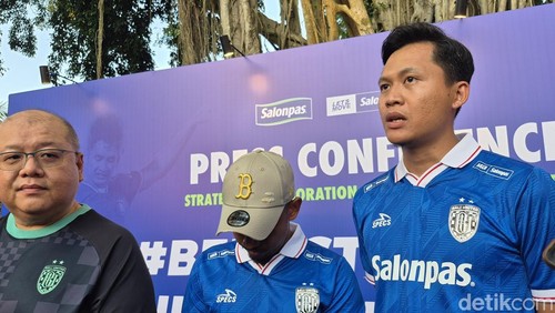 Press Conference kolaborasi Bali United dengan Salonpas di Plataran Ubud Hotel & Spa, Senin (4/8/2025). (Ni Komang Ayu Leona Wirawan)
