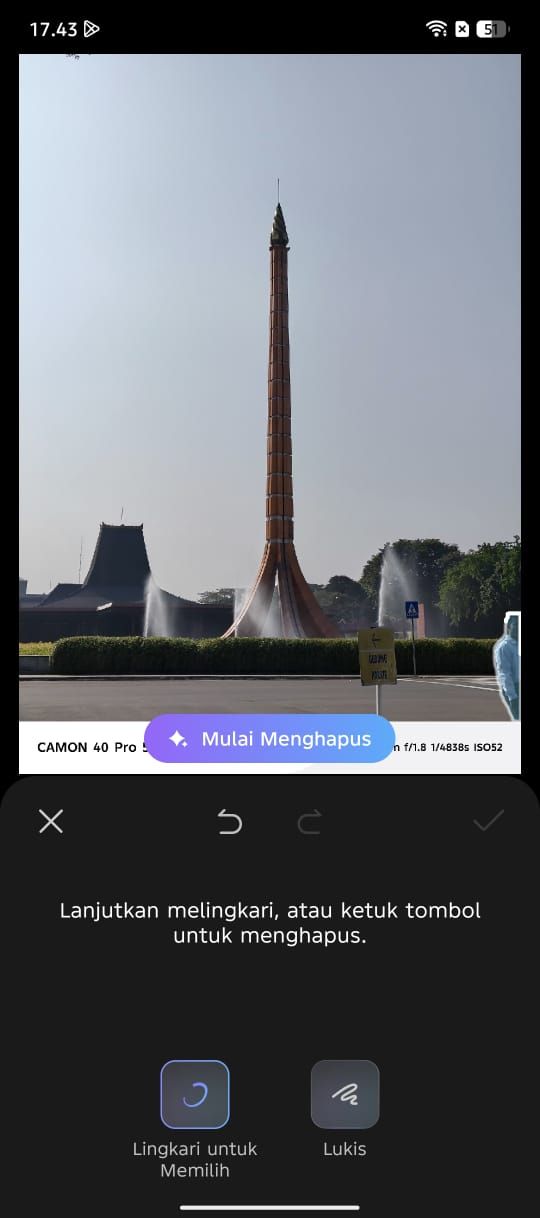 Hasil jepretan Tecno Camon 40 Pro 5G.