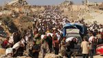 Warga Gaza Serbu Truk Pembawa Bantuan