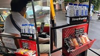 Fasilitas Bintang 5! Sopir Bajaj Ini Siapkan Makanan Gratis untuk Penumpang