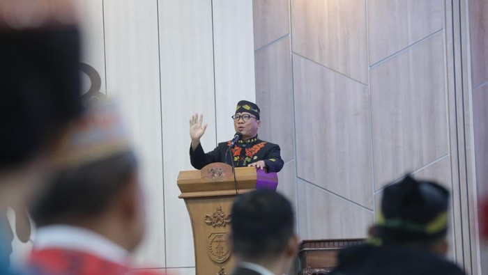 HUT ke-23 Kabupaten Lamandau, Mendes Sampaikan Lima Program Prioritas Presiden Prabowo. Foto: Istimewa
