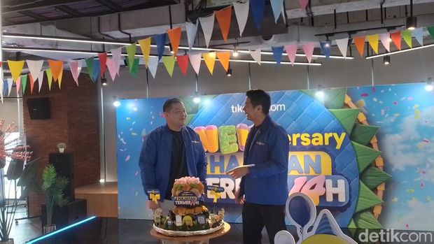 Konferensi pers ulang tahun Tiket.com ke-14 di Kantor Tiket.com, Jakarta, Selasa (5/8/2025)