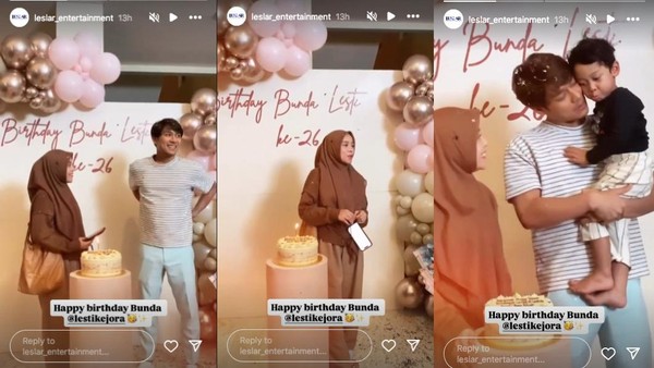 Lesti Kejora Ultah ke-26, Dapat Kejutan Kue hingga Tumpeng