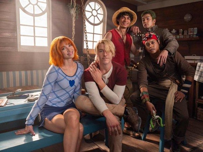 One Piece Foto suasana di lokasi syuting One Piece season 2.