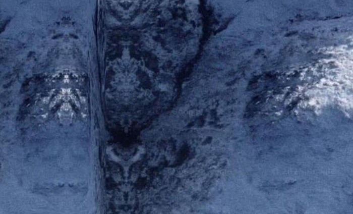 Penampakan mirip wajah di Google Maps