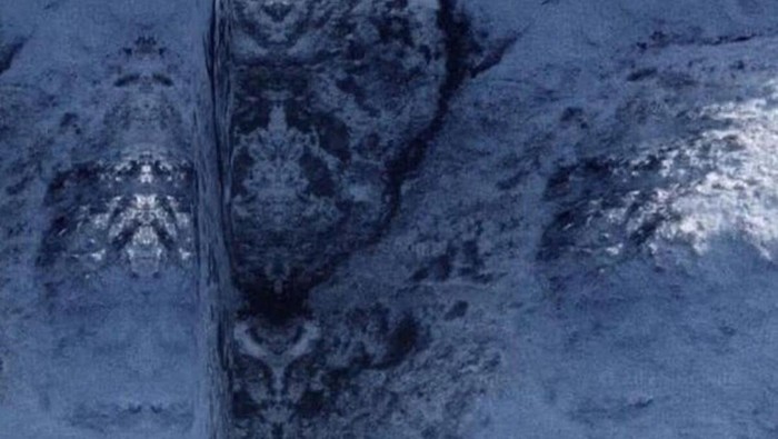 Penampakan mirip wajah di Google Maps