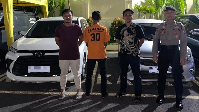 Kades Karangpandan Kab Pasuruan setelah ditangkap karena gelapkan mobil rental