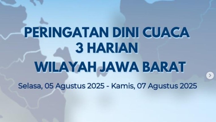 Peringatan dini cuaca di Jabar