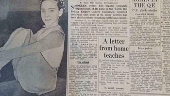 Pada tahun 1955, di koran ada berita yang menyebut merokok tidak menyebabkan kanker. Untungnya, penelitian sekarang semakin berkembang dan makin membuktikan merokok sangat tidak dianjurkan. Foto: matt_h75 via Bored Panda