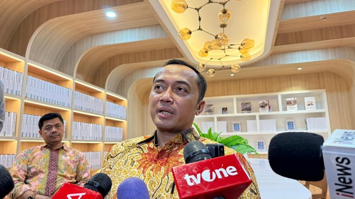 Mensesneg sekaligus Ketua Panitia Peringatan HUT Ke-80 RI, Prasetyo Hadi, di Istana Kepresidenan Jakarta, Selasa (5/8/2025).