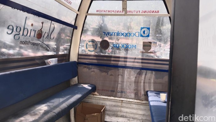 Prototype cable car, moda transportasi yang dicanangkan sejak 2011 silam namun kini tenggalam dimakan zaman