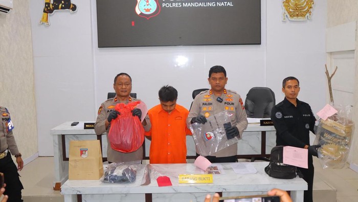 Seorang pria berinisial YS ditetapkan sebagai tersangka usai membunuh seorang gadis, DF, di Madina, Sumut. (Dok. Istimewa)