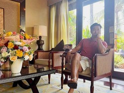 Siwon menginap di resor mewah kawasan Nusa Dua, The St. Regis Bali Resort, saat liburan di Bali. (Instagram @siwonchoi)