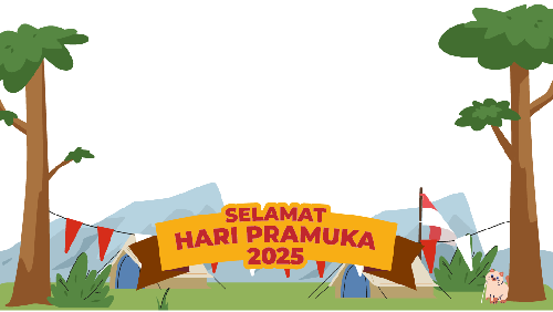 Twibbon Hari Pramuka 2025 gratis. (Foto: Bingkai.id)