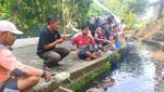 Sensasi Mancing di Sungai Umbul Besuki Klaten, Favoritnya Bapak-bapak