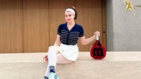 Gaya Alessia Cestaro saat main padel. Kece banget, kan? (Foto: dok Instagram alessia89cestaro)