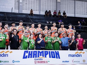Aras Gading Muda Jakarta Quat-trick Juara Kejurnas Bola Basket