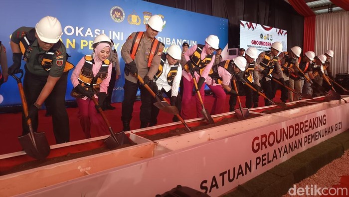 Groundbreaking SPPG Polrestabes Makassar.