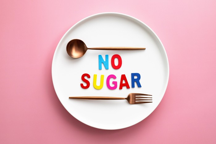 Sugarfree, suggesting dieting concept.